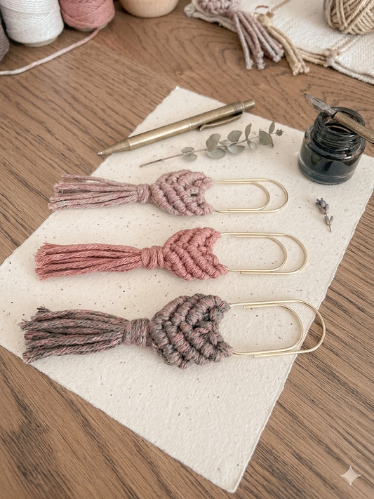 Macramé Tassel Bookmarks