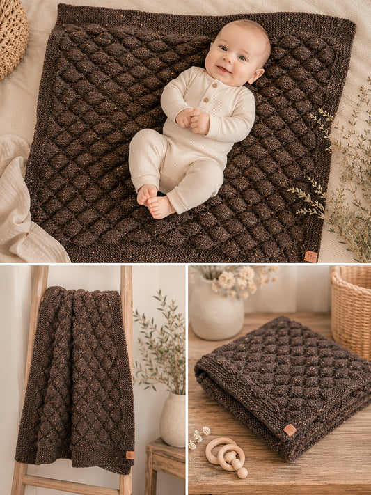 Cocoa Bean Baby Blanket