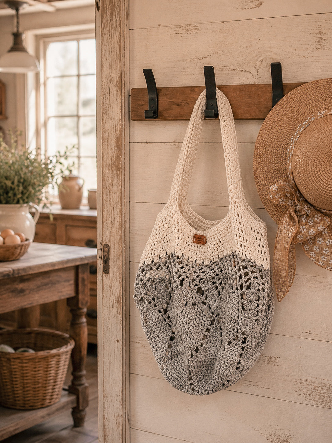 Market Mesh Bag - White Mist