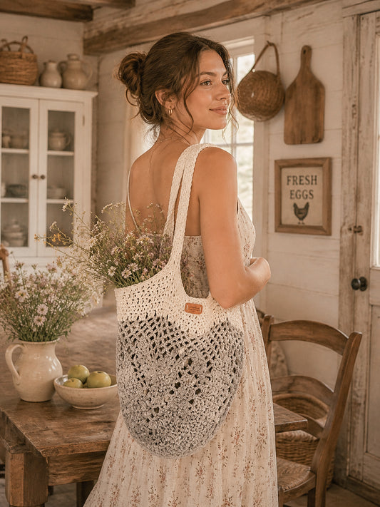 Market Mesh Bag - White Mist