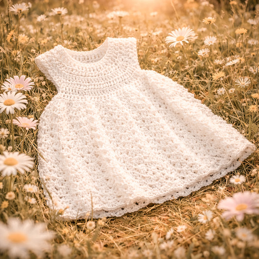 The Wildflower Dress - Ivory Meadow (6-9 months)