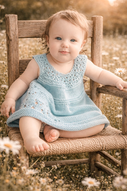 The Butterfly Dress - Bluebell Meadow (3-6 months)