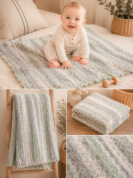 Sea Mist Baby Blanket
