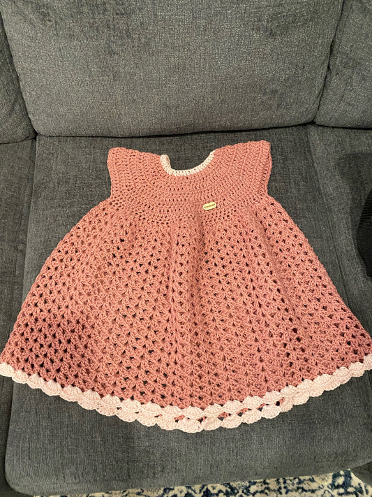 2-3T blush pink wildflower dress
