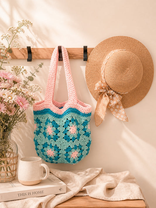 Market Mesh Bag - Blossom