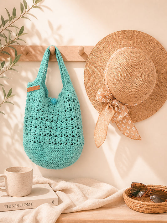 Marker Mesh Bag - Aquamarine
