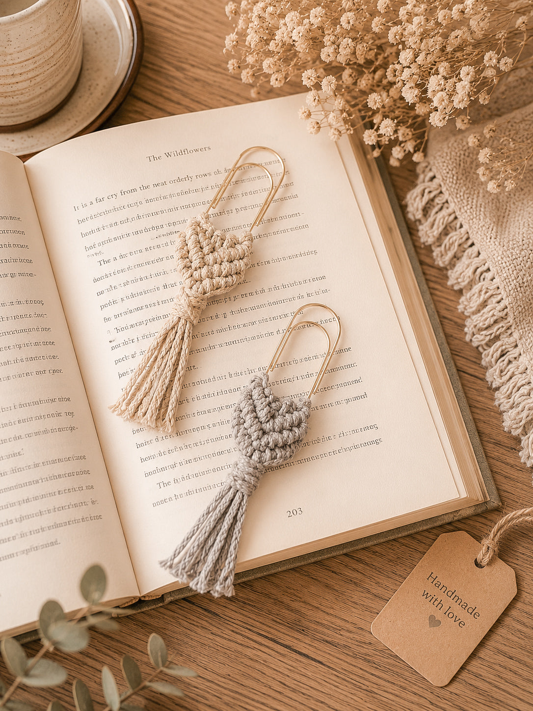 Macramé Tassel Bookmarks