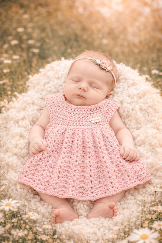 The Wildflower Dress - Dusty Rose (0-3 months)